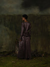 Mutedance 25 Autumn/Winter Waisted Swing Skirt Plant-dyed Highly Handcrafted MD-MD25FW88-purple (MD25FW86)